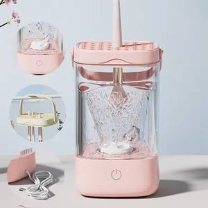 Limpiador de Brochas de Maquillaje Eléctrico Portátil con Conexión USB, Herramienta de Limpieza de Brochas de Maquillaje Recargable, Limpieza Automática de Brochas de Maquillaje - Product Image 5
