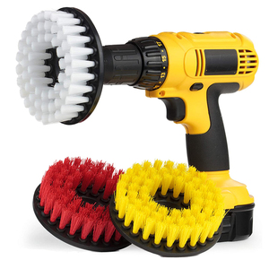 JYM Kit de Herramientas de Limpieza con Cepillos para Taladro, Cepillos Resistentes y Discos de Gancho y Bucle para Detallado de Autos, Baños y Cocinas - Product Image 1
