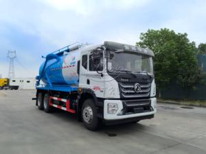 รถดูดสิ่งปฏิกูลแบบสุญญากาศ 6×4 Dongfeng T5 18‑20CBM, รถดูดสิ่งปฏิกูลกำลังสูง 300 แรงม้า ยี่ห้อ Yuchai ผลิตตามสั่งสำหรับส่งออก - Product Image 3