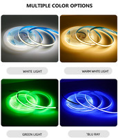 5V COB Led Strip 480 Leds/M Regulable Flexible 8mm Pcb Ancho con interruptor Cable USB