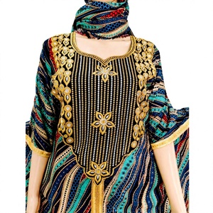 Modern Women's Long Maxi <b>Kaftan</b> Dress Fashionable Beauty Abaya Inspired India <b>Plus</b> <b>Size</b> Party Work Dress Rayon Fabric Seamless - Product Image 1