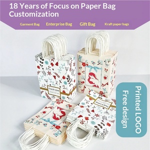 Bolsas de Papel Kraft Ecológicas para Té, Café, Comida para Llevar y Panadería con Revestimiento Resistente al Aceite y Asas Resistentes - Product Image 1