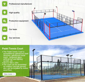 Especificaciones de la Cancha de Pádel de Césped Artificial, Canchas de Pádel en <span class=keywords><strong>Los</strong></span> Ángeles, Interior con Cristal Templado Panorámico - Product Image 5