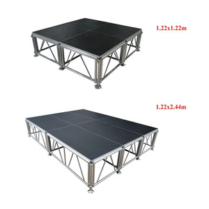 Mobile Concert Event Wedding Stage Assemble Stage Easy Install and Antiskid Plywood Adjustable Height Stage for Sale - Product Image 6
