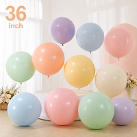 Ballons en latex couleur macaron de 36 pouces en gros, tendance et en promotion, pour accessoires de photomaton de fête d'anniversaire