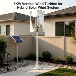 5KW 48V X-Type Vertical Wind With MPPT Controller for <b>Solar</b> Hybrid System, Low Cut-in Speed X-P9-5000 High Efficiency <b>Generates</b> - Product Image 1