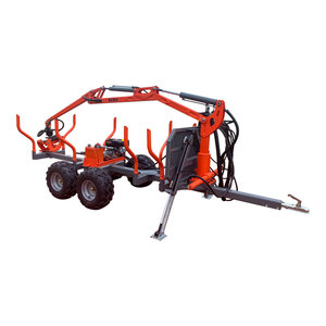 Remorque forestière ATV 1,5 tonne avec grue à bois pour tracteur Unité de transport du bois pour la foresterie - Product Image 6