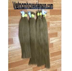 Cheveux humains vietnamiens en gros, cheveux en vrac, blond platine, brun clair, ondulés, cheveux à tresser - Product Image 1