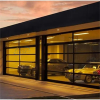 Porte de garage intelligente LONG TAI avec cadre en aluminium, arrêt automatique et sécurité anti-pincement