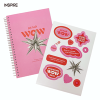 Carnets de notes A4, A5, A6 de haute qualité en gros, services d'impression personnalisée, couverture souple, logo, reliure à feuilles pliées, autocollants, carnets de notes