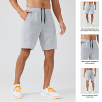 Shorts athlétiques gaufrés pour hommes avec logo personnalisé, séchage rapide, respirants, anti-UV, poches profondes, taille élastique, coupe ample