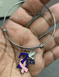 Unterstützung Custom Design Zeta Brustkrebs Awareness Lift Mitglied Hummer Black Lives Matter White <span class=keywords><strong>Shield</strong></span> Royal Since Bracelet - Product Image 6