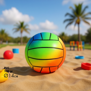 Mini Fluorescent Volleyball 14Cm 100Gr PVC Toy <b>Ball</b> - Product Image 2