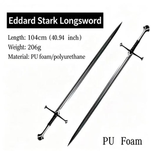 Épée en mousse PU style Narsil de <span class=keywords><strong>Game</strong></span> <span class=keywords><strong>of</strong></span> Thrones (40,94 po) – Arme de cosplay légère et sûre, accessoire de jeu de rôle pour adolescents et adultes - Product Image 1