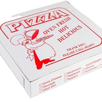 Caja de Pizza para Llevar de Primera Calidad, Blanca, con Logotipo Personalizado Impreso, de Cartón Corrugado de Grado Alimenticio para Restaurante