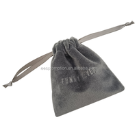 Sac à cordon en velours suédé durable et écologique avec impression de logo personnalisé pour le rangement de vêtements, chaussures, bijoux, cosmétiques, cadeaux et perruques