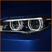 Untuk BMW Seri 5 F10 F11 F18 2011-2017 Facelift Upgrade Angel Eyes LED DRL Proyektor Lampu Depan LED Headlight Assembly