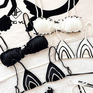 Manufacturer Bikini Two Piece Custom Recycled Swimsuit Fabric Printed Design logo Bikini Women - Product Image 2