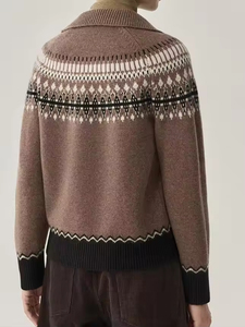 Cardigan <span class=keywords><strong>islandais</strong></span> traditionnel à boutons, en laine mérinos, <span class=keywords><strong>pull</strong></span> d'hiver nordique, doux et chaud, pour femme, 1 pièce minimum - Product Image 5
