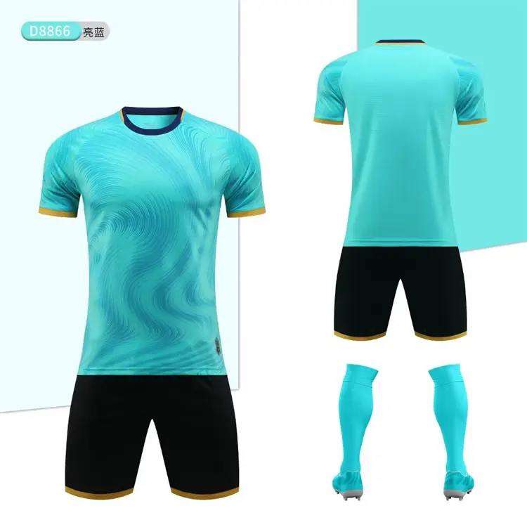 Sublimiertes Thailand Fußballtrikot 2024/2025 Qualitätsfußballtrikot-Set individuelle Juniorenfußballbekleidung