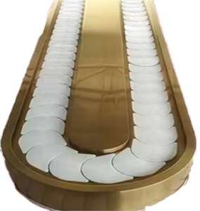 Kleiner Sushi-Karussell förderer aus Edelstahl zur Anzeige von Schmuck taschen, Kleidungs schuhen - Product Image 6