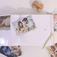 Carnet de notes à mémoire personnalisé pour bébé Album d'enregistrement de naissance Livre d'étape pour enfant Cadeau souvenir 10e anniversaire Scrapbook