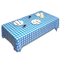 Nappe à carreaux en plastique rouge et blanc Couverture de table jetable de pique-nique pour les anniversaires Carnavals