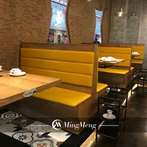 Restaurant Canapé Booth Sièges Café Tables et Chaises Dîner Vintage Ensemble de Meubles - Product Image 1