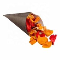 Custom Disposable Chips Cone Paper Food Packaging Cone Box French Fries Paper Cone