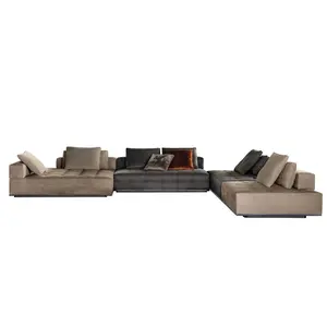 Italain تصميم الفاخرة L شكل لورانس مجموعة أريكة الأثاث غودمان وحدات الأريكة