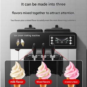 Máquina de Helado Suave WF de Tres Cabezas, 1500W, 110V/220V, Acero Inoxidable 304, para Uso Comercial y en Cines - Product Image 2