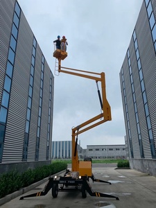 18M Kính Thiên Văn Bùng Nổ Nâng 2 Mức Độ Kính Thiên Văn Người Đàn Ông Bùng Nổ Nâng Giỏ Xe Tải Khớp Nối Tự Hành Towable Boom Thang Máy Cho bán - Product Image 4