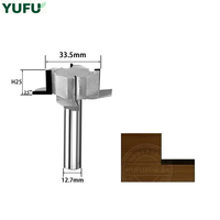 Fraise à rainurer YUFU Diamond Ramino pour le travail du bois, fraisage conventionnel, 12,7 mm, support ODM/OEM personnalisé, 60/65HRC