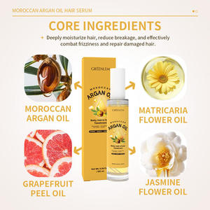 Huile de soin multi-usage à l'argan pour cheveux, visage et corps, réduit la casse des cheveux, hydratation longue durée, lisse les cheveux crépus, soin quotidien - Product Image 4