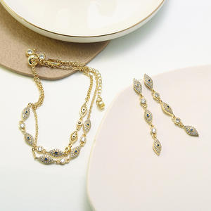 เครื่องประดับแฟชั่นใหม่สร้อยคอปีศาจตาสร้อยข้อมือชุดเครื่องประดับสร้อยคอสำหรับผู้หญิง - Product Image 4