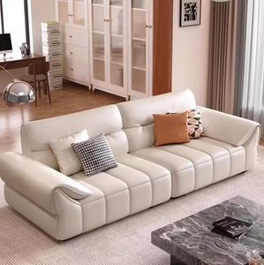 Set di Divani in Pelle per Soggiorno, Stile Moderno Europeo <span class=keywords><strong>Contemporaneo</strong></span> - Product Image 2