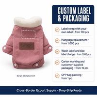 Gilet en polaire pour chien, vêtements chauds et épais doublés pour animaux de compagnie, vêtements pour Bichon Frise, Corgi, chat, automne-hiver