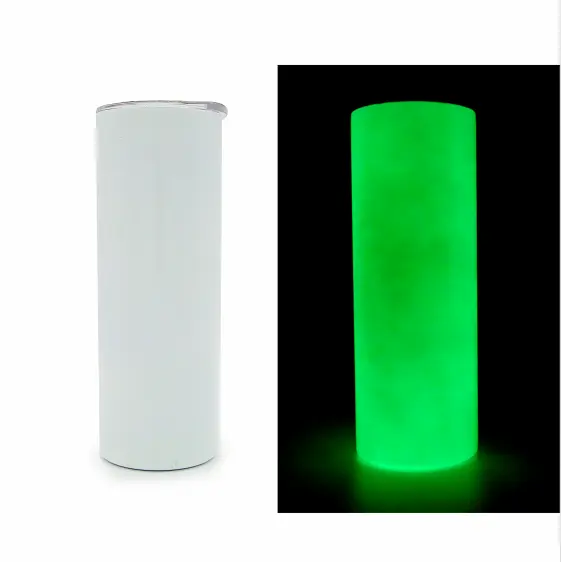 Wholesale Luminous Tumblers Sublimation Blanks Tumblers 20oz Double Wall Stainless Steel Vacuum Insulated Glow in the Dark Flask