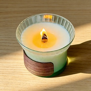 Ventes chaudes, bougies en verre personnalisées avec logo, parfumées, luxe, best-sellers, bougies parfumées à la soja, aromathérapie, marque privée de luxe - Product Image 3