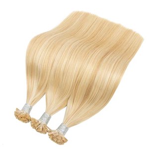 <span class=keywords><strong>ผม</strong></span>ต่อแบบยุโรปเกรดพรีเมียม สีบลอนด์ ปลายแบน ย้อมสี  แบบเชื่อมต่อเคราติน  แบบ Double Drawn  ทอ<span class=keywords><strong>ผม</strong></span>ด้วยเครื่องจักรแบบ Double Weft <span class=keywords><strong>ผม</strong></span>แท้ - Product Image 2