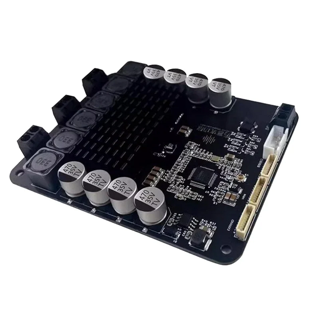 Dsp2.1 5.0 Stereo Power Amplifier Module Vex202 50W*2+100W Subwoofer Audio Board With Heavy Bass Five Knobs 200w