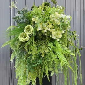 BF-AF15 Vente directe usine Matériaux floraux verts Décoration de mariage Plantes vertes artificielles Style forêt Guirlande suspendue pour allée - Product Image 2
