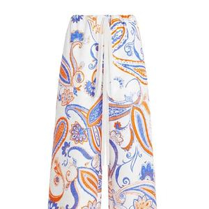 Fashion Designer Wide-Leg Ladies Cotton Custom Sublimation Designed Breathable New Arrival Pajama-Palazzo Pant <b>Trouser</b> - Product Image 4