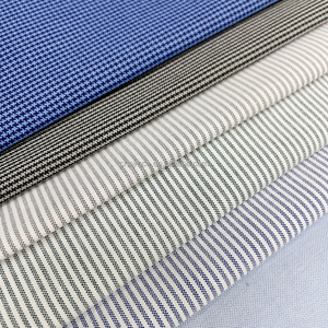Haute qualité 100% coton 40x8 0/2 fil teint ammoniac <span class=keywords><strong>liquide</strong></span> + humidité finition popeline tissu à carreaux pour vêtements - Product Image 5