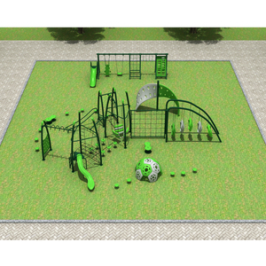 Filet d'escalade en corde pour parc, abordable et esthétique, équipement de jeu extérieur durable et sûr pour enfants - Product Image 1