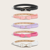 Ceinture de mode pour femme en cuir verni rétro, avec bouton-pression en alliage coloré, fine, pour jeans, robes et pantalons, style vintage élégant et décoratif