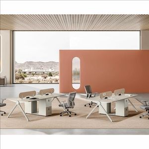 Mobili da ufficio 2 4 <span class=keywords><strong>6</strong></span> <span class=keywords><strong>posti</strong></span> postazione personale scrivania <span class=keywords><strong>tavolo</strong></span> da lavoro personale - Product Image 6