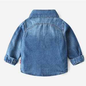키즈 의류 2022 봄과 가을 새로운 아기 소년 패션 캐주얼 데님 셔츠 - Product Image 2