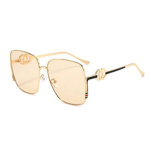 26 Nuevas Gafas de Sol de Metal con Marco Grande Marca <span class=keywords><strong>G</strong></span> UV400 Unisex Alternativa a las de Gran Marca Estilo Celebridad Ins Xiaohongshu - Product Image 4