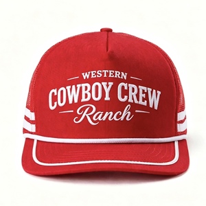 Casquette de camionneur personnalisée avec broderie 3D, casquette à fermeture à pression réglable pour le sport et les activités de plein air - Unisexe adulte, toile 100% polyester - Product Image 1